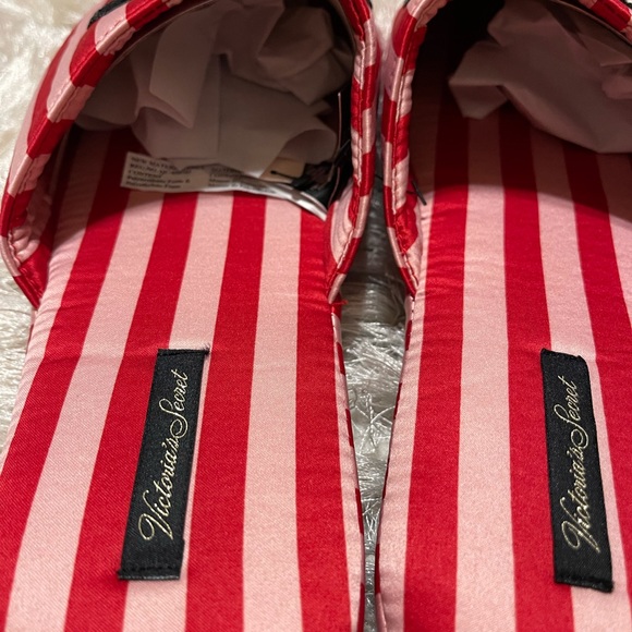 Brand 🆕VICTORIA'S SECRET Signature Satin & Bow Slippers - Picture 10 of 12